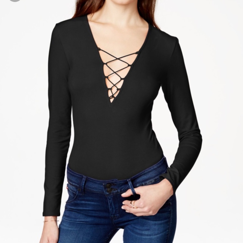 Guess v neck bodysuit